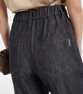 Jean slim à taille mi-haute | Brunello Cucinelli