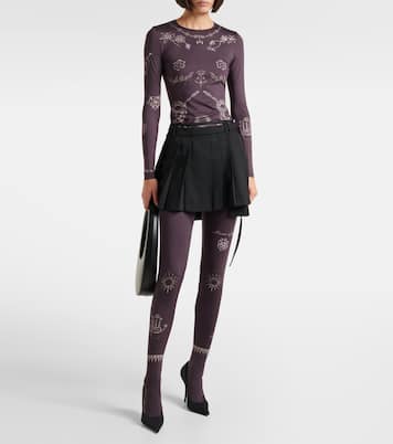 Printed jersey tights | Marine Serre