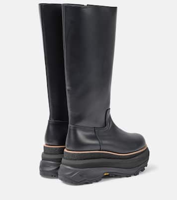 Bottes en cuir à plateforme | Sacai