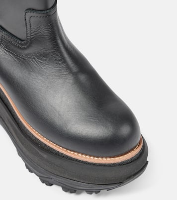 Bottes en cuir à plateforme | Sacai