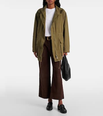 Weite Cropped-Hose Vera aus Cord | Velvet