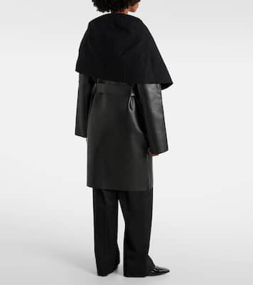Cappotto reversibile in similpelle | Norma Kamali