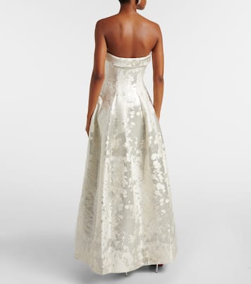 Abito lungo a corsetto Octavia in lamé | Simkhai