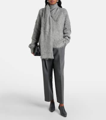 Pullover in misto alpaca con sciarpa | Toteme