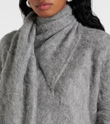 Pullover in misto alpaca con sciarpa | Toteme