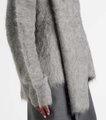 Pullover in misto alpaca con sciarpa | Toteme