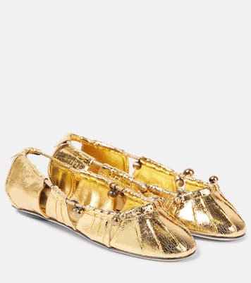Ballerines Luna en cuir métallisé | Chloé