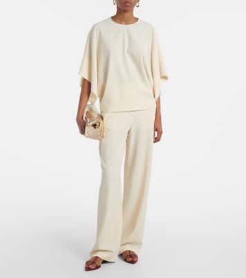 Pantaloni a gamba larga Larissa in misto lana | Fforme