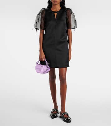 Sac Bou Mini en cuir métallisé | Ganni