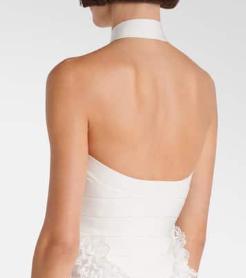 X Chistopher Kane Maxikleid mit Spitze und Kristallen | Self-Portrait
