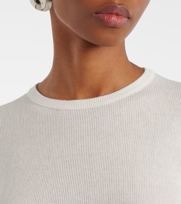 Camiseta Vivian de algodón y cachemir | Lisa Yang
