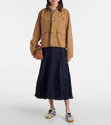 Gonna midi Crushed in raso | Polo Ralph Lauren