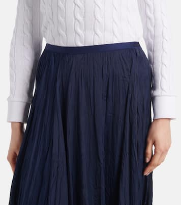 Gonna midi Crushed in raso | Polo Ralph Lauren