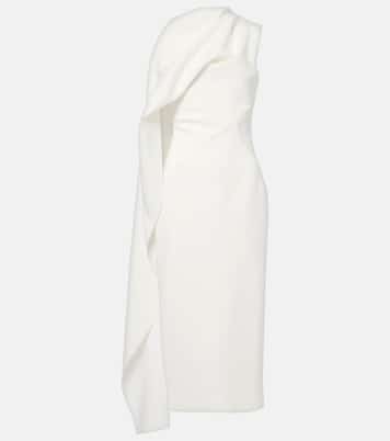 Robe midi de mariée Edith en crêpe | Roksanda