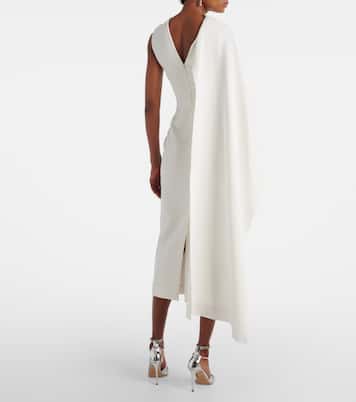 Robe midi de mariée Edith en crêpe | Roksanda