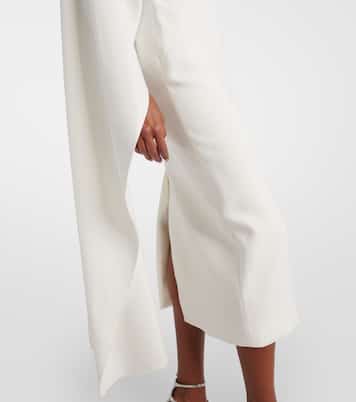 Robe midi de mariée Edith en crêpe | Roksanda