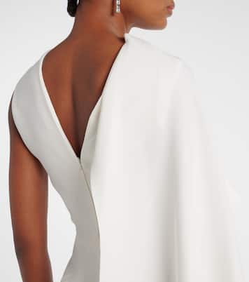 Robe midi de mariée Edith en crêpe | Roksanda