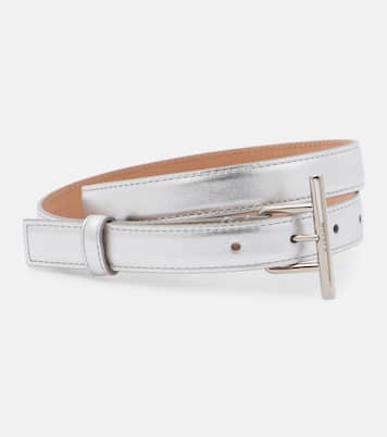 Cintura in pelle metallizzata | McQueen