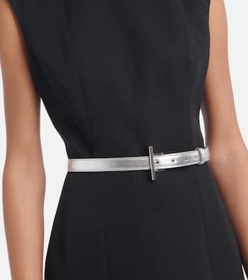 Cintura in pelle metallizzata | McQueen