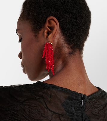 Orecchini pendenti con perline   | Simone Rocha