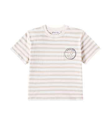 Camiseta Eidan de jersey de algodón a rayas | Bonpoint