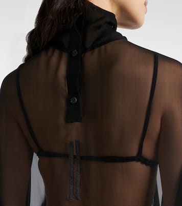 Top Hollywood in chiffon di seta | Rick Owens