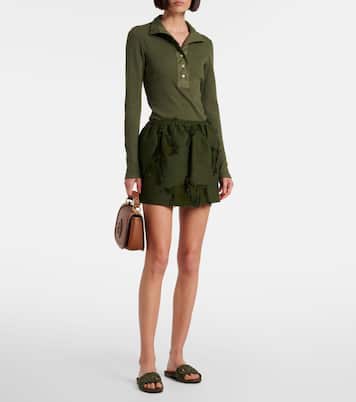 Pantoletten Interlocking G GG aus Canvas | Gucci