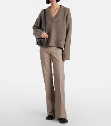 Pantaloni flared Tafira in pelle | Joseph