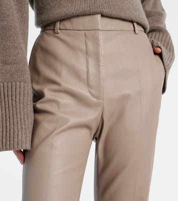 Pantaloni flared Tafira in pelle | Joseph