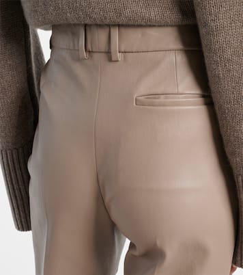 Pantaloni flared Tafira in pelle | Joseph
