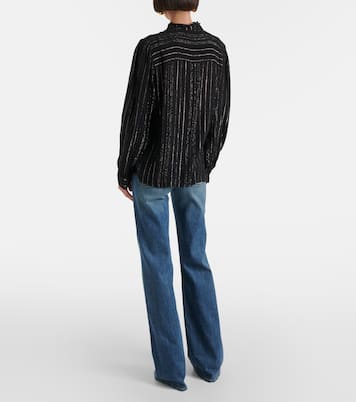Blusa in lamé a righe | Velvet