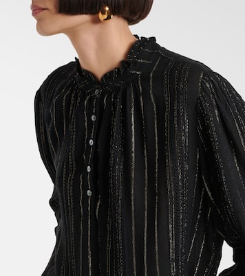 Blusa in lamé a righe | Velvet