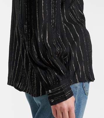 Blusa in lamé a righe | Velvet
