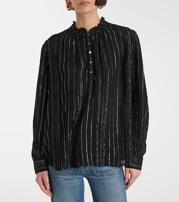 Blusa in lamé a righe | Velvet