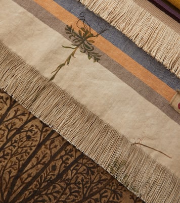 Couverture Firmamento en lin à fleurs | The House of Lyria