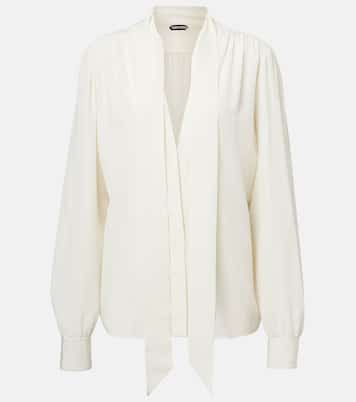 Blusa in seta crêpe de chine | Tom Ford