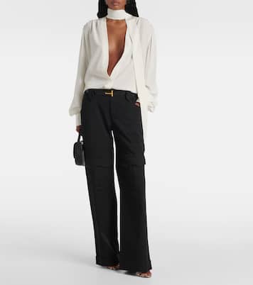 Blusa in seta crêpe de chine | Tom Ford