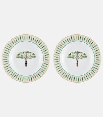 Eden set of 2 porcelain soup plates | La DoubleJ