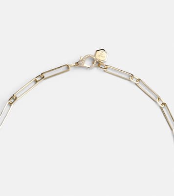 Radiant Deco 18kt 골드 사파이어 다이아몬드 펜던트 네크리스  | Shay Jewelry