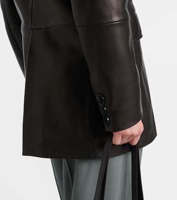Blazer Cass in pelle | Nour Hammour