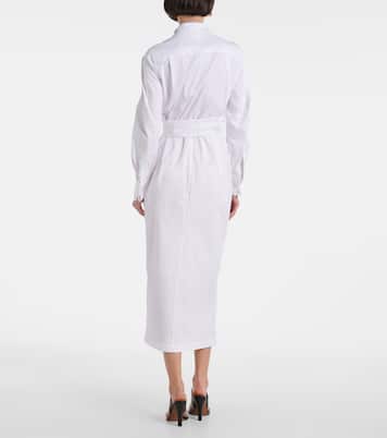 Abito a portafoglio in twill di misto cotone | Max Mara