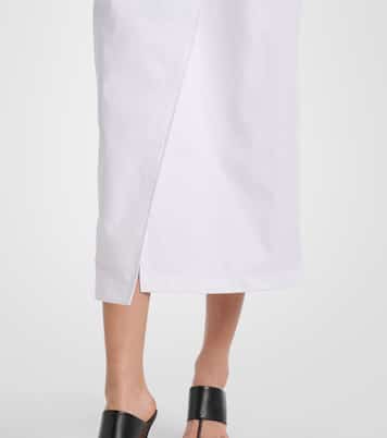 Abito a portafoglio in twill di misto cotone | Max Mara