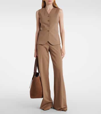 Archetipo Large suede tote bag | Max Mara
