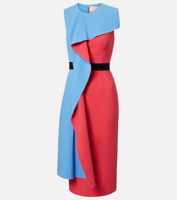 Vestido de cóctel Pembrook de crepé drapeado | Roksanda
