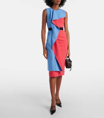 Vestido de cóctel Pembrook de crepé drapeado | Roksanda