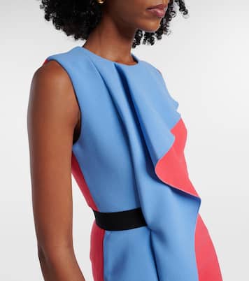 Vestido de cóctel Pembrook de crepé drapeado | Roksanda