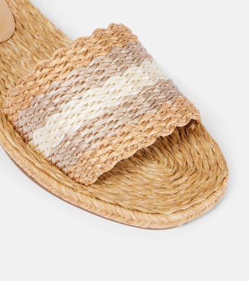 Playa raffia slides | Aquazzura