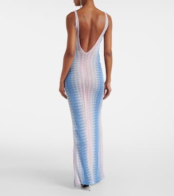 Abito lungo in lamé a zig-zag | Missoni