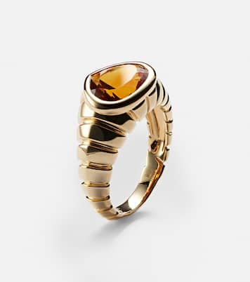 Anillo Timo de oro de 18 ct con citrino | Marina B