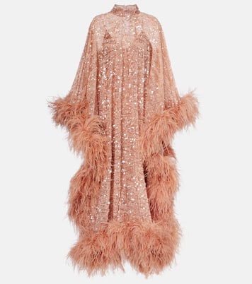 Casta Diva Sublime sequined tulle kaftan | Taller Marmo